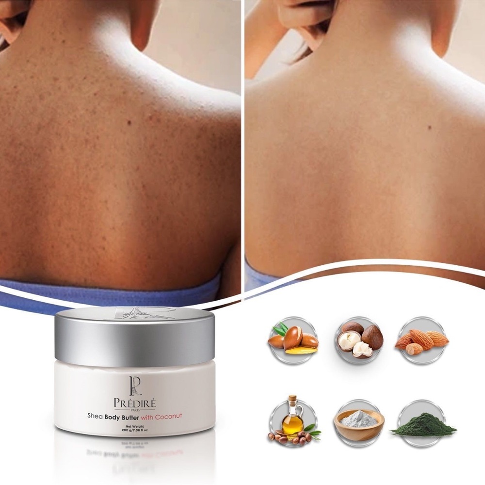 Predire Paris Shea Body Butter with Coconut — Nourishing Cream in White